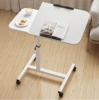 Table d'ordinateur mobile de style moderne, pliable, pour chambre à coucher, bureau à domicile, chevet, lecture, bureau ou utilisation sur canapé dans le salon