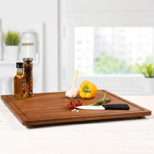 Cubierta Multifuncional de Bambú para Estufa y Tabla de Cortar Extra Grande con Ranura para Jugos, para Estufas Eléctricas y de <span class=keywords><strong>Gas</strong></span> - Product Image 4