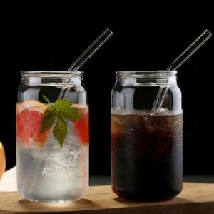 Verre à bière transparent 16oz 480ml avec logo personnalisé par sublimation, verre à café, soda, jus en forme originale avec paille - Product Image 3