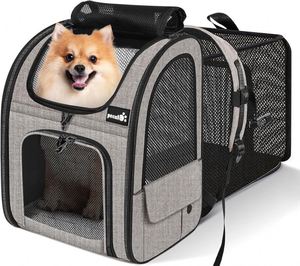 Free Sample Airline Approved Pet Travel <b>Carrier</b> <b>Bag</b> Portable Pet <b>Bag</b> Folding Fabric Pet <b>Carrier</b> Travel <b>Carrier</b> <b>Bag</b> for Dogs <b>Cats</b> - Product Image 3