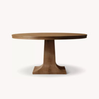Meubles de salle à manger de luxe modernes, table ronde en bois pour usage domestique