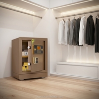 Caja Fuerte de Acero Ignífuga para Monedas para Interiores/Exteriores Hogar y Banco con Cerradura Digital Electrónica