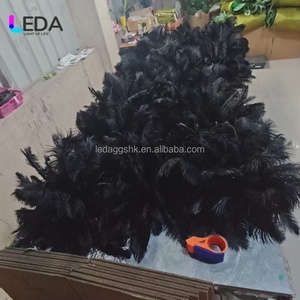 LEDA อุปกรณ์จัดงานแต่งงาน ลูกบอลขนนกตกแต่งงานแต่งงานสีดำ ขนาดและสีตามสั่ง ลูกบอลขนนกแท้สำหรับตกแต่งงานแต่งงาน - Product Image 6