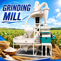 Moulin à farine en acier motorisé 300-400 kg/h pour pain, pâtes, usage domestique et agricole, petite usine de mouture multifonctionnelle