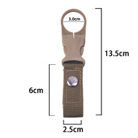 Clip de fixation portable en nylon pour bouteille d'eau, boucle multifonctionnelle à dégagement rapide, sangle porte-bouteille pour la randonnée en extérieur