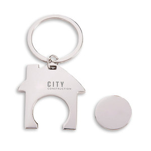 Khuyến mại Tùy chỉnh đồng xu chủ Keyring Keyring kim loại thăng hoa mua sắm giỏ hàng Xe đẩy Token <span class=keywords><strong>Coin</strong></span> <span class=keywords><strong>Keychain</strong></span> - Product Image 3