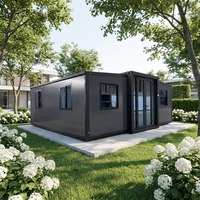 Villa de Luxe Préfabriquée Extensible Moderne en Conteneur 20/40 pieds, Normes Locales, 2 Chambres, Salon Mobile, Atelier - En Vente