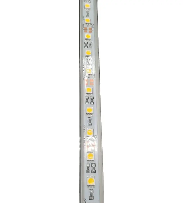 12v impermeável smd 5050 1m/60leds led bar strip luzes de perfil de alumínio led strip bar