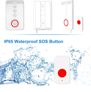 Panel de Alerta Médica 4G LTE con Activación por Voz y Comunicación Bidireccional para el Cuidado de Personas Mayores, Sistema de Alarma SOS con Botón de Emergencia para Colgar en el Cuello, IP65 - Product Image 6