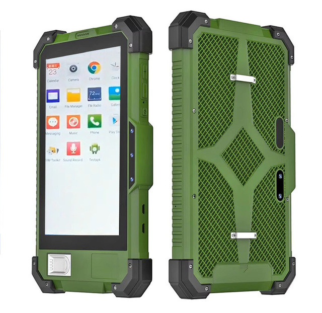 Factory OEM 7inch Industrial Rugged Android Tablet 32GB Touch IP52 Rugged Pad With NFC Fingerprint Scanner Sturdy Tablet PC