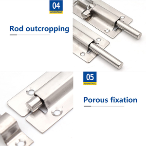 <span class=keywords><strong>Loquet</strong></span> de porte en acier inoxydable 304 de 8 pouces, serrure à boulon, matériel <span class=keywords><strong>pour</strong></span> hôtels, serrure coulissante <span class=keywords><strong>pour</strong></span> porte et fenêtre, <span class=keywords><strong>loquet</strong></span> de porte de <span class=keywords><strong>volet</strong></span> - Product Image 2