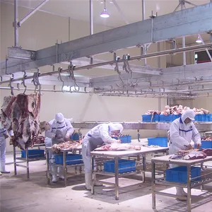 Automatic Bull Slaughtering Line With Beef Butcher Abattoir Meat Process Machinery