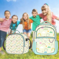 Kits de Papelería con Logotipo Personalizado, Estampado de Dibujos Animados, Mochila Infantil, Bolsa para Libros, Lonchera y Estuche para Lápices, Útiles Escolares