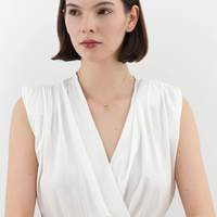 Collier pendentif en saphir naturel multicolores fait main VLOVE, rose, jaune, blanc, or massif 14K 18K, bijoux personnalisés pour femmes