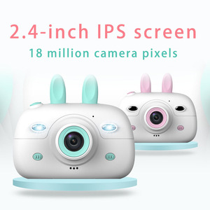Écran IPS de 2.4 pouces 1800W lapin enfants caméra jeux numériques caméra jouet caméscope pour enfants caméra à double objectif numérique L9 - Product Image 3