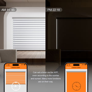 ستائر كهربائية آلية بنمط الفراشة والزيبرا من جوجل واي فاي للمنزل والمكتب - Product Image 3