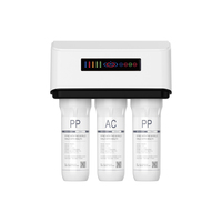 Système de purification d'eau par osmose inverse RO domestique sous évier, 75 GPD, 5 étapes de filtration, sans réservoir, électrique, autonettoyant