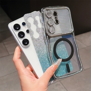 เคสโทรศัพท์ลายคลื่นประกายเพชรหลากสีพร้อมฟิล์มติดเลนส์สำหรับ Samsung S26Ultra S25 S24 Plus เคสโทรศัพท์ TPU - Product Image 3