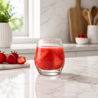 Gobelet en verre transparent moderne de 320 ml, résistant, anti-fuite, réutilisable, durable, sûr pour les boissons, les jus, les sodas