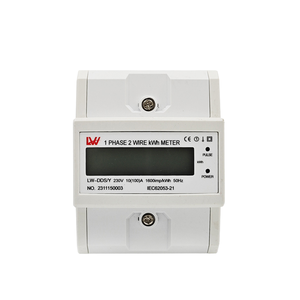 เครื่องวัดพลังงานไฟฟ้าแบบดิจิตอล LCD หน้าจอ LCD ระบบเฟสเดียว 2 สาย LW 230V 10A ความแม่นยำ 1.0  ความแม่นยำสูง หน่วยกิโลวัตต์ชั่วโมง - Product Image 1