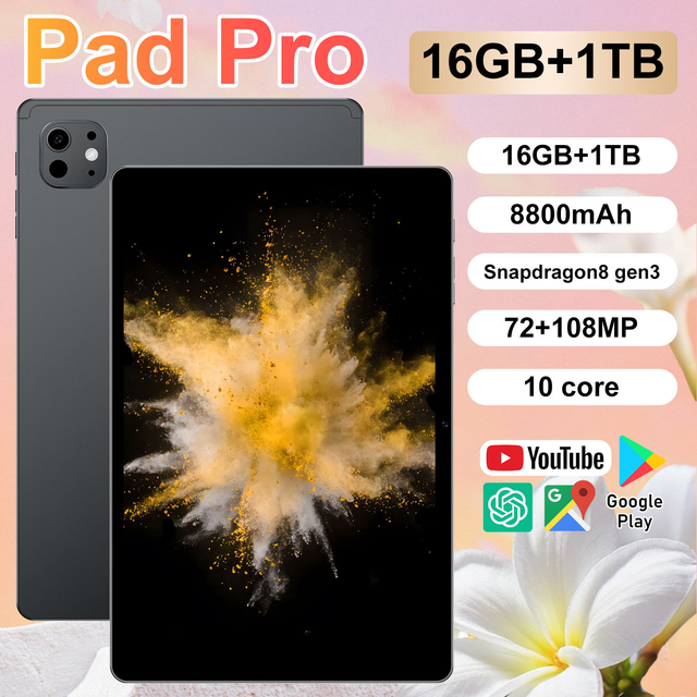 Prompt Goods Pad Pro 11 Full Network 5G 11-Inch Android Tablet Computer with 16GB Memory for Office Entertainment Gaming