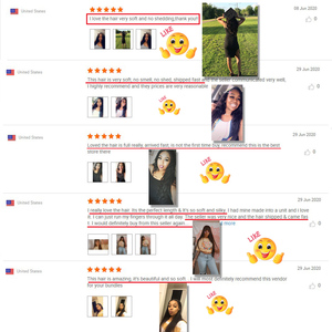 Vaste achat en gros paquets de tissage de cheveux humains vierges brésiliens Remy Extensions de cheveux 100% vrais cheveux humains - Product Image 5