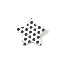 Pince à cheveux en acétate pour femme, style coréen et japonais, motif étoile à cinq branches et pois, mignonne et tendance, idéale pour le quotidien, cadeau, emballage carton