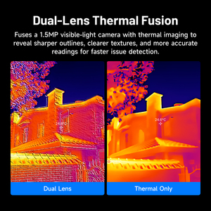 Câmera Térmica Infravermelha Móvel TOPDON TC001 Max com Lentes Duplas, Imagem Térmica de Longo Alcance e Compatibilidade Multi-Sistema - Product Image 3