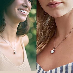 Collar con Colgante de Amor Infinito para Mujer, Estilo Perla, Joyería Minimalista de Moda, Regalo para Uso Diario - Product Image 3