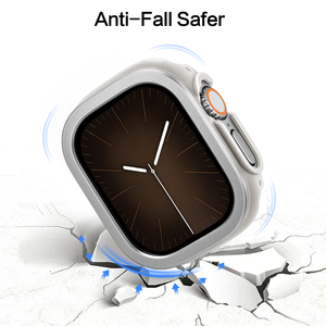 Carcasa Metálica para <span class=keywords><strong>Apple</strong></span> <span class=keywords><strong>Watch</strong></span> Ultra <span class=keywords><strong>3</strong></span>/2/1, Cubierta Protectora Resistente de Aleación de Aluminio + Parachoques Anti-Golpes de ABS para IWatch - Product Image 5
