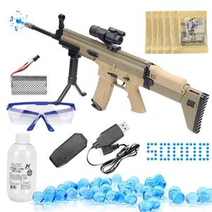 Splat R Ball Airsoft Blank Toy Water Gun <span class=keywords><strong>Ak</strong></span> <span class=keywords><strong>47</strong></span> Electric Top M416 9Mm Pistol Original Real Uzi Plastic Gun per adulti - Product Image 6