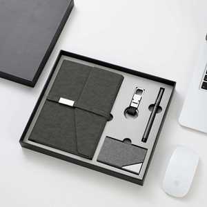 Coffrets cadeaux d'entreprise promotionnels personnalisés, stylo, porte-clés, porte-cartes, carnet, coffret cadeau, agenda de bureau A5 avec stylo, porte-clés - Product Image 3