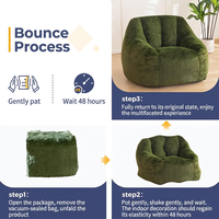Fauteuil pouf pliable compact en tissu – Confortable, style tatami, design créatif en forme de nuage, monoplace, sans accoudoirs, sans cadre
