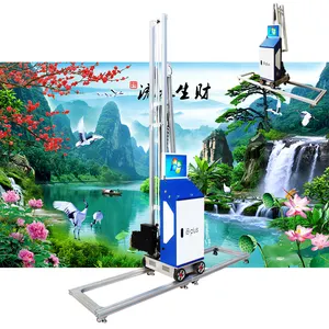 Wall painting machine with laptop