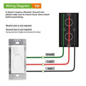 Rayzeek RZ021-10A-G 120V ul cơ thể tự động chuyển động <span class=keywords><strong>PIR</strong></span> chiếm chỗ trống dẫn ánh sáng cảm biến chuyển đổi - Product Image 5