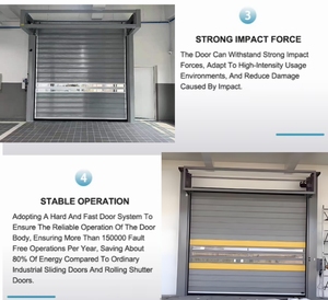 Portes à enroulement industrielles en aluminium isolées automatiques modernes de haute qualité, <span class=keywords><strong>prix</strong></span> pour entrepôts et façades commerciales - Product Image 5