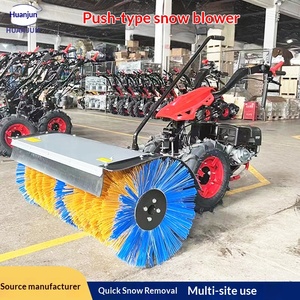Pala quitanieves multifuncional manual pequeña para limpieza de caminos, con sistema de lanzamiento de nieve de engranaje completo - Product Image 1