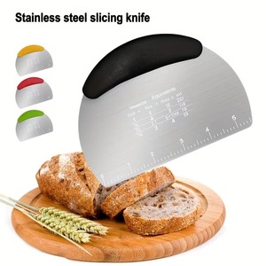 1 raspador de masa de acero inoxidable: herramienta multiusos para repostería y panadería – utensilio de cocina apto para festividades - Product Image 1