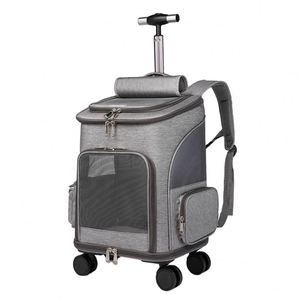 Usine BSCI, prix raisonnable, qualité supérieure, bagage de transport pour animaux de compagnie, chariot de transport pour chat et chiot en Oxford - Product Image 3