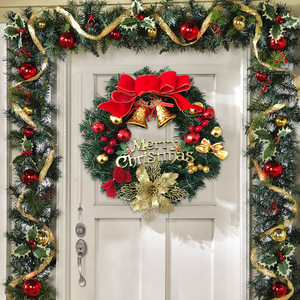 Venta Directa: Corona Navideña de 40cm con Luz, Nuevo Producto, Decoración de PVC para Escenarios, Adorno de Corona - Product Image 5