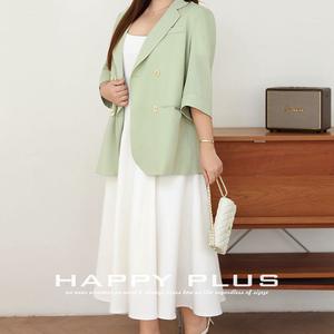 รันฉี ชุดเดรสทรงเอสำหรับผู้หญิงไซส์ใหญ่ คอเหลี่ยม แขนสั้น สีพื้น สีดำ ดีไซน์เว้าช่วงเอว รุ่น N9244 - Product Image 2