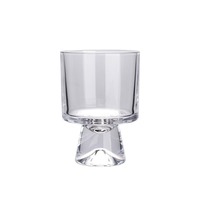 Verre haut simple à motif Montagne enneigée pour café, glace, boissons froides, jus et desserts