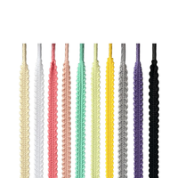 6mm 7mm dents de scie/lacets dentelés lacets plats pour chaussures hautes et de course