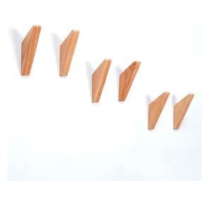 Crochets muraux en bois, porte-manteau mural en bois, crochet robuste pour suspendre serviettes et manteaux - Product Image 1