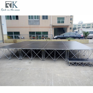 เวทีเคลื่อนที่กันลื่นขนาด 4x4 ฟุต สำหรับงานอีเว้นท์ ขายส่ง เวทีพกพาสำหรับใช้งานกลางแจ้ง - Product Image 5