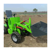 Hocheffizienter Mini-Traktor Allradantrieb Elektrowlader Selbstlader Kleinerlader mit Frontlader