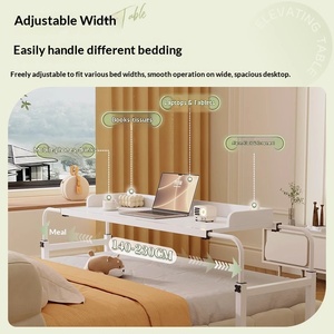 Escritorio Ajustable <span class=keywords><strong>para</strong></span> Cama, Ideal <span class=keywords><strong>para</strong></span> Personas que Buscan Comodidad |   Escritorio Móvil <span class=keywords><strong>para</strong></span> Estudiantes y Oficina |   Mesa de Computadora <span class=keywords><strong>para</strong></span> Dormitorio con Ruedas - Product Image 5