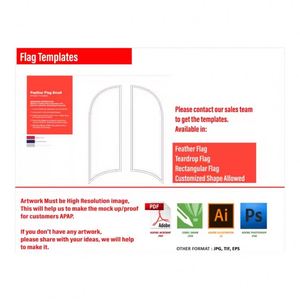 Bandera de Playa Personalizada de Poliéster Resistente con Asta de Aluminio para Eventos Deportivos al Aire Libre, Pancarta Publicitaria con Impresión Digital - Product Image 4