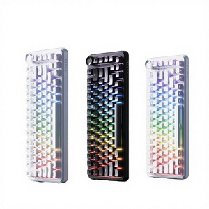 คีย์บอร์ดเกมมิ่งไร้สาย Ajazz AK820 82 ปุ่ม 3 โหมด 2.4Ghz RGB แบบกลไก พร้อมปุ่มตั้งโปรแกรมได้ผ่านพอร์ต USB-C และฟังก์ชั่นป้องกันการกดผิดพลาด - Product Image 4