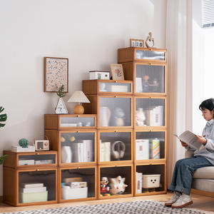 Estantería Multifuncional de Madera/Bambú, Moderna y Sostenible, de Múltiples Niveles, para Almacenamiento y Organización - Product Image 1